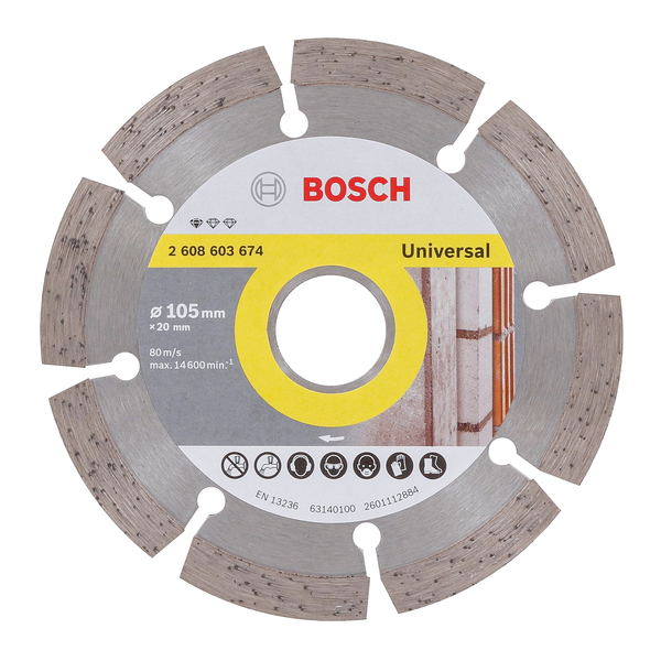 Disco de Corte Diamantado Segmentado 105x20mm Bosch