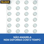 Protetor Anti-Impacto Redondo 8mm Mini 3M Scotch 28 peças