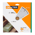 Disco de Corte para Madeira 8.1/4" (210mm) 60D Dexter