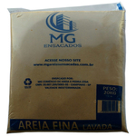 Areia Fina Lavada Saco de 20kg MG