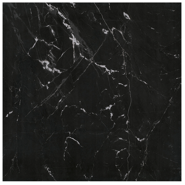 Porcelanato Marmorizado Polido 84x84cm Nero Reale