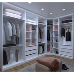 Módulo Closet 6 Nichos Branco Prime 2,36mx40,3x54,5cm