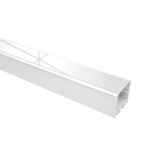 Perfil de LED Embutir LM989 Branco 2,58cm x 2m Luminatti