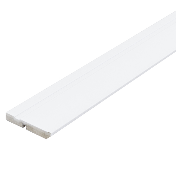 Rodapé de MDF Naval Frisado Branco 240x9,5cm Artens