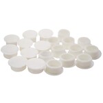 Tapa Furo 14mm Branco Encaixe Sfor 20 peças