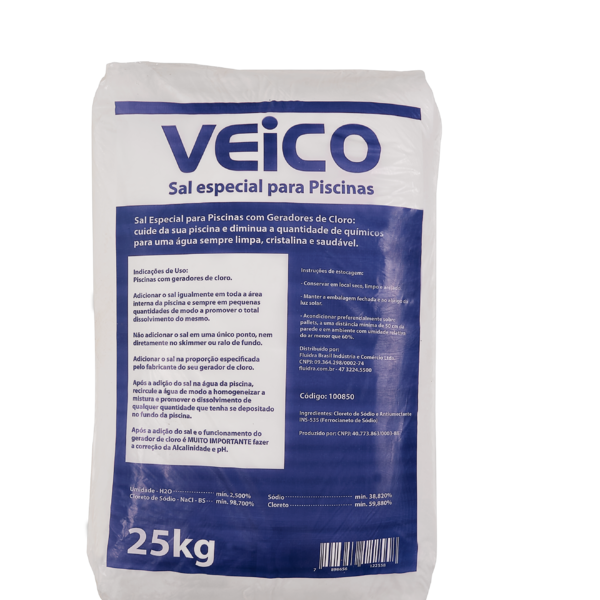 Sal para Piscina 25kg Veico