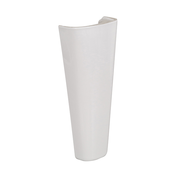 Coluna para Tanque 51x23x14cm Branco Esmaltado Louça Brilhante