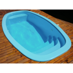 Piscina de Fibra Oval 7.900L Fibratec