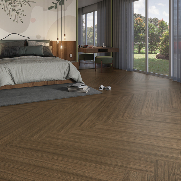 Piso Laminado Click Prime Click Nogueira Natural 136x21,7cm m²