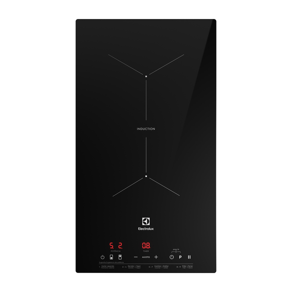 Cooktop 2 Bocas Indução Preto 220V Electrolux