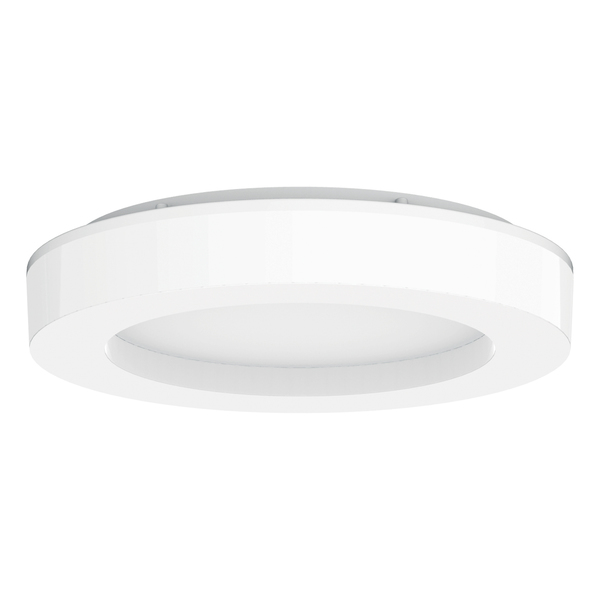 Plafon LED 19W Luz Amarela Alumínio e Plástico Branco Aura Interlight