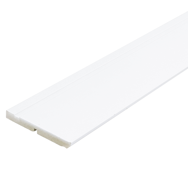 Rodapé de MDF Naval Frisado Branco 240x14cm Artens