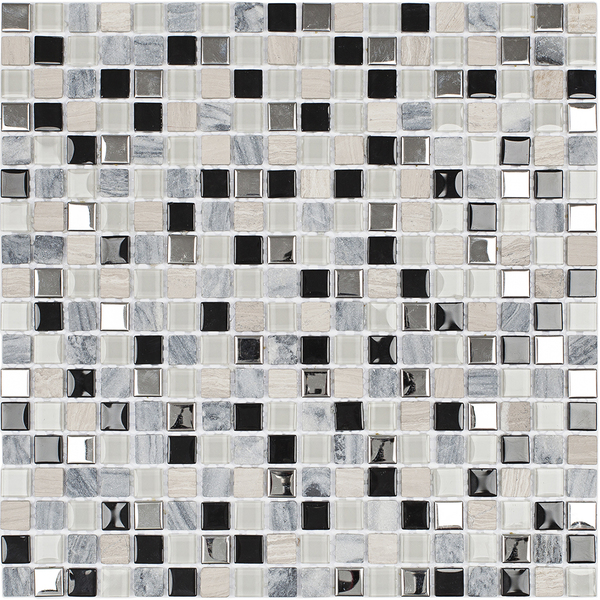 Pastilha Slim SMG102 30,5x30,5cm Glass Mosaic