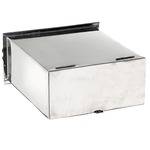 Caixa de Correio para Muro Inox Prata 13x25x30cm