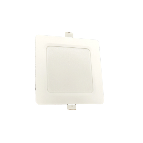 Painel Quadrado Branco de LED Embutir 5W Luz Branca 12x12cm