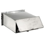 Caixa de Correio para Muro Inox Prata 13x25x30cm